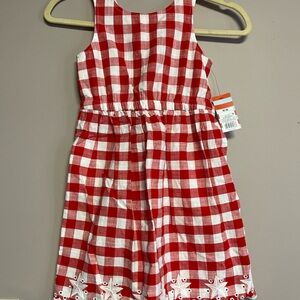 Cat & Jack plaid Dress Size 8 NWT